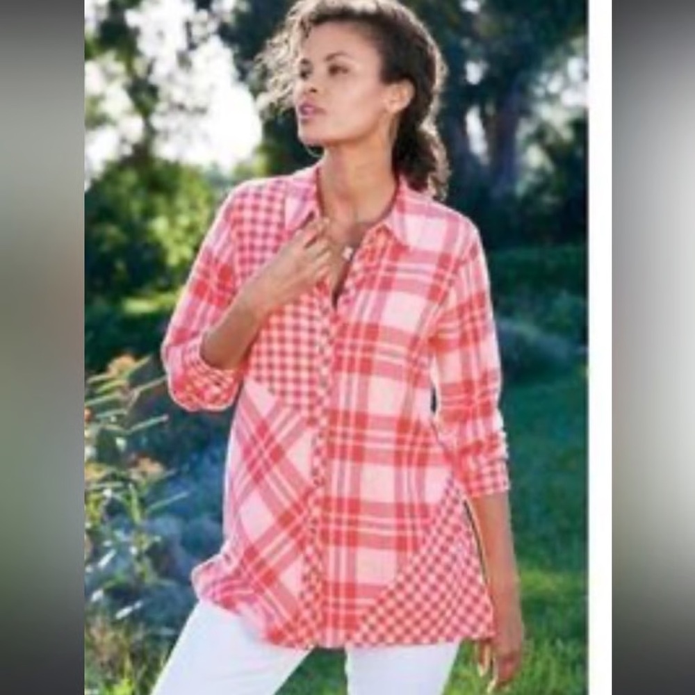 Soft Surroundings Paramour Plaid Tunic